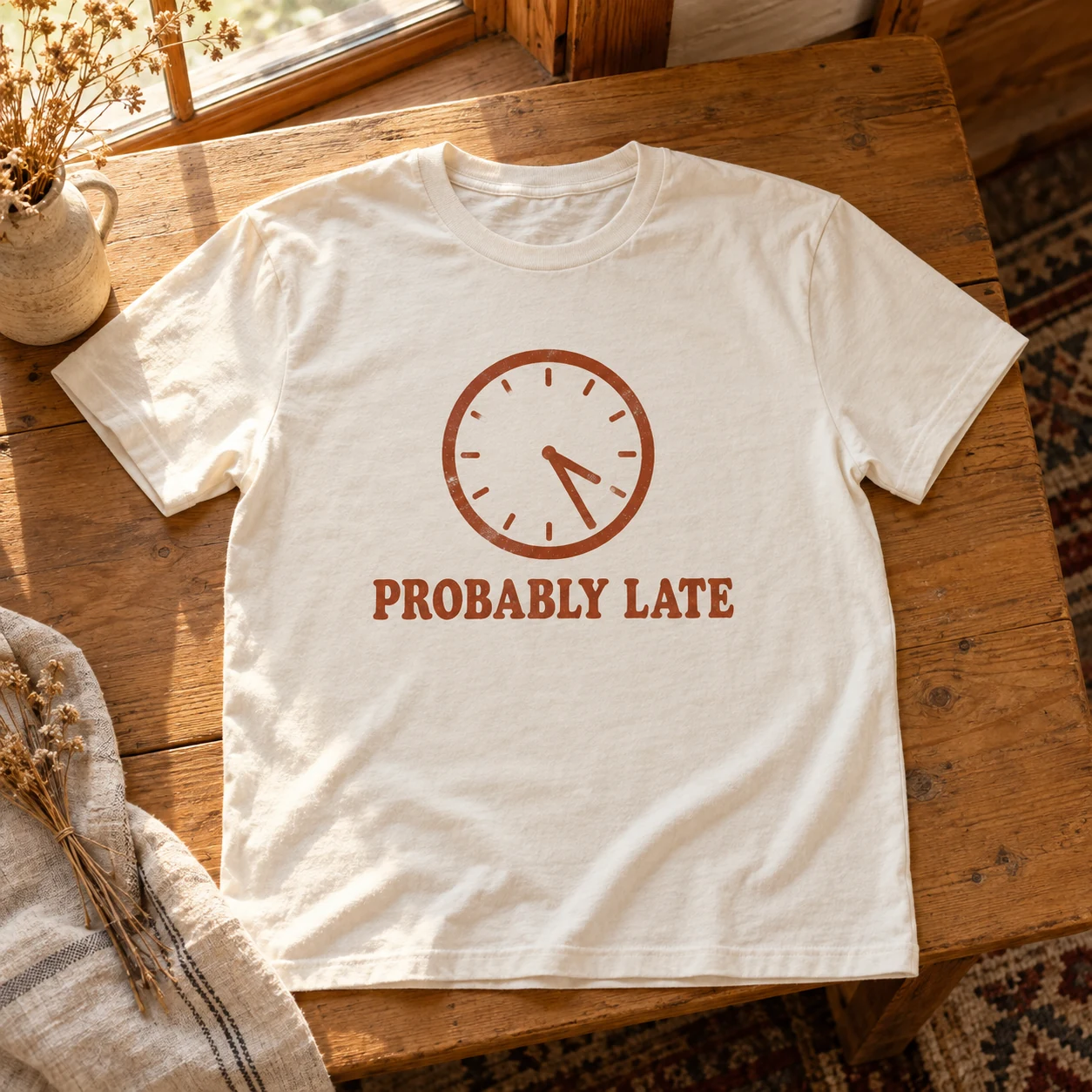 Probably Late in a warm styled setting
